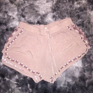 Me to We embroidered soft shorts